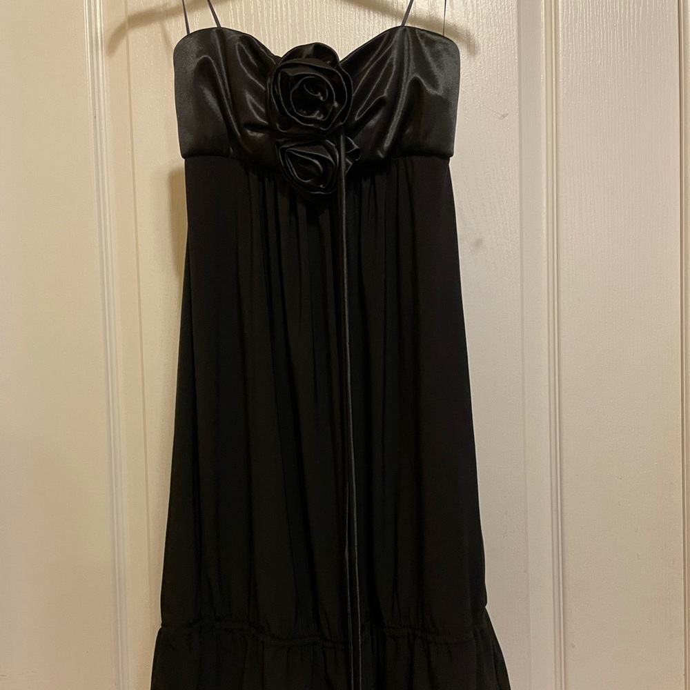 As U Wish Little Black Dress with Satin Bodice